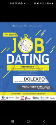 JOB DATING le 04/05/2022 à Dol Expo à 14h30