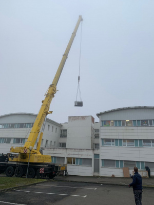 Pose d'un groupe froid dans les locaux de la Fédération du Batiment à DOLE.